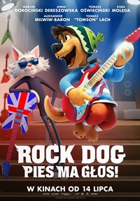 Plakat filmu Rock Dog. Pies ma głos!